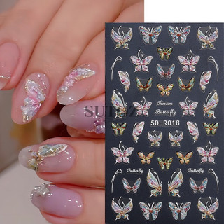 sticker dán móng 3D nổi hình buom buom