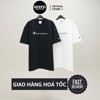 Áo thun c.hampion embroidered triple logo best quality