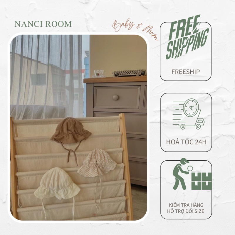 Nón xô cơ dây xinh nanci room