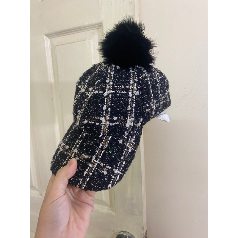 mũ nồi dạ tweed Hàn