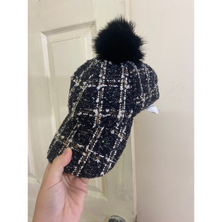 Mũ nồi dạ tweed Hàn