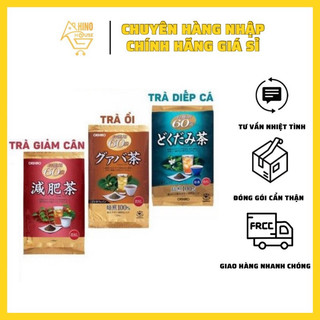 Trà Giảm Cân Lá Ổi/ Diếp cá/ Genpi Orihiro 60 gói x 3g Thanh Lọc Cơ Thể