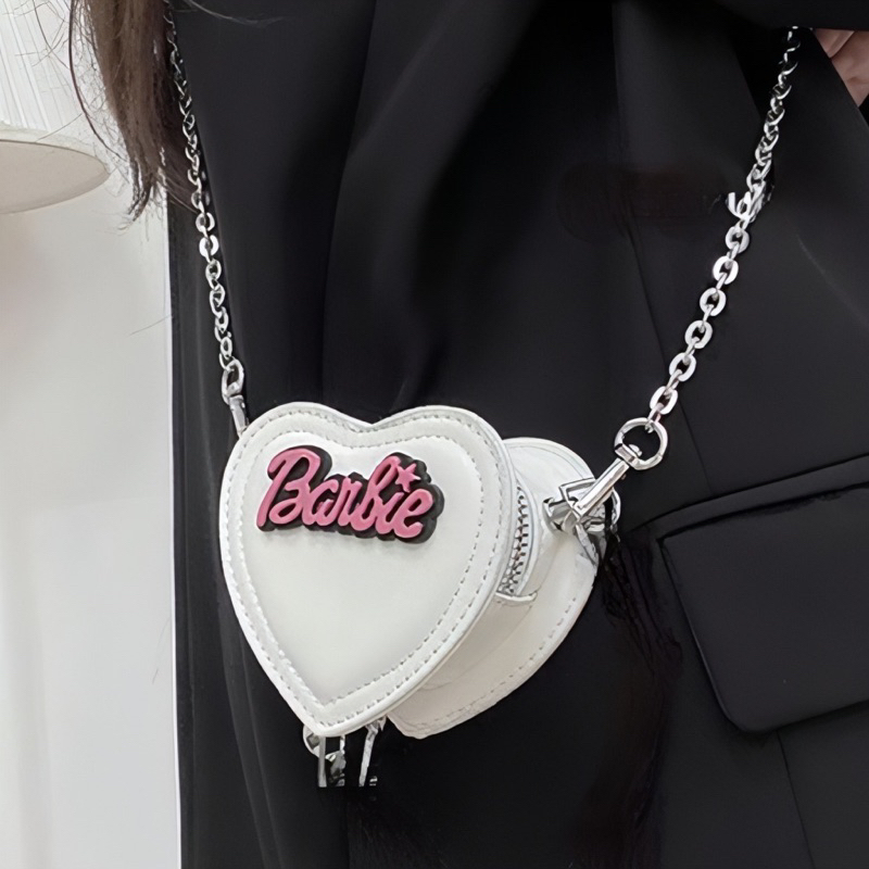 Túi đeo chéo mini trái tim Barbie Butterfly