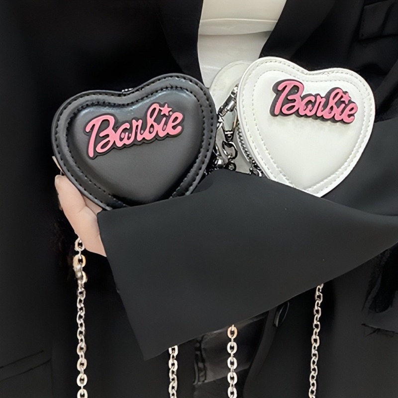 Túi đeo chéo mini trái tim Barbie Butterfly