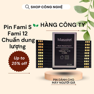 Pin Masstel Fami S zin dung lượng chuẩn 1400mah