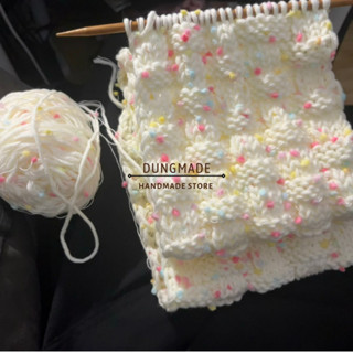 Len pom pom chập sợi len đan khăn mũ áo 50gram