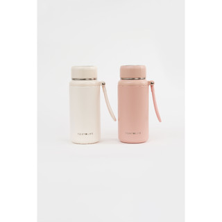 Bình giữ nhiệt chân không TOKYOLIFE 620ml có khay lưới lọc trà, dây treo xách C2BOT312N