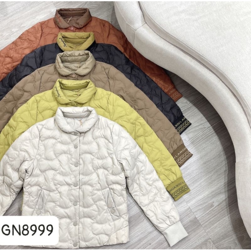 TOP BÁN CHẠY Áo phao   lông vũ loại 1 túi chéo/ áo phao lông vũ cổ lông chili  quảng châu rút eo