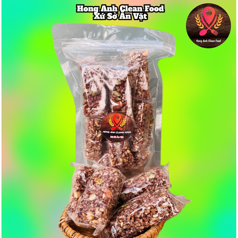THANH GẠO LỨT 300g MIX HẠT DINH DƯỠNG THƠM NGON