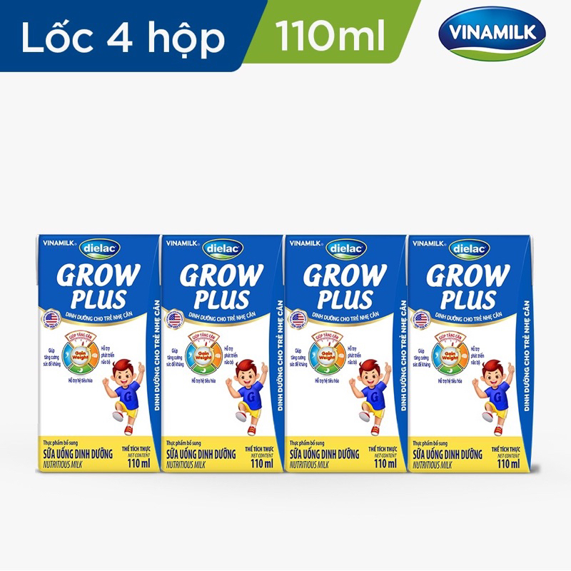 Sữa nước Vinamilk Dielac Grow Plus  110ml