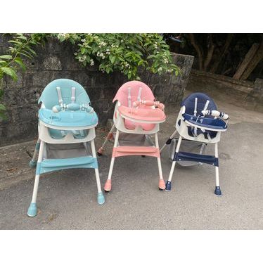 Ghế ăn dăm cho bế bốn chức năng dàng cho trẻ từ 6 tháng đổ lên- có đệm + bánh xe  có thanh đồ chơi