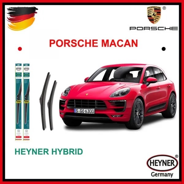 Cặp gạt mưa Heyner Super Flat cho xe Porsche Macan 2014-2022 kèm adapter