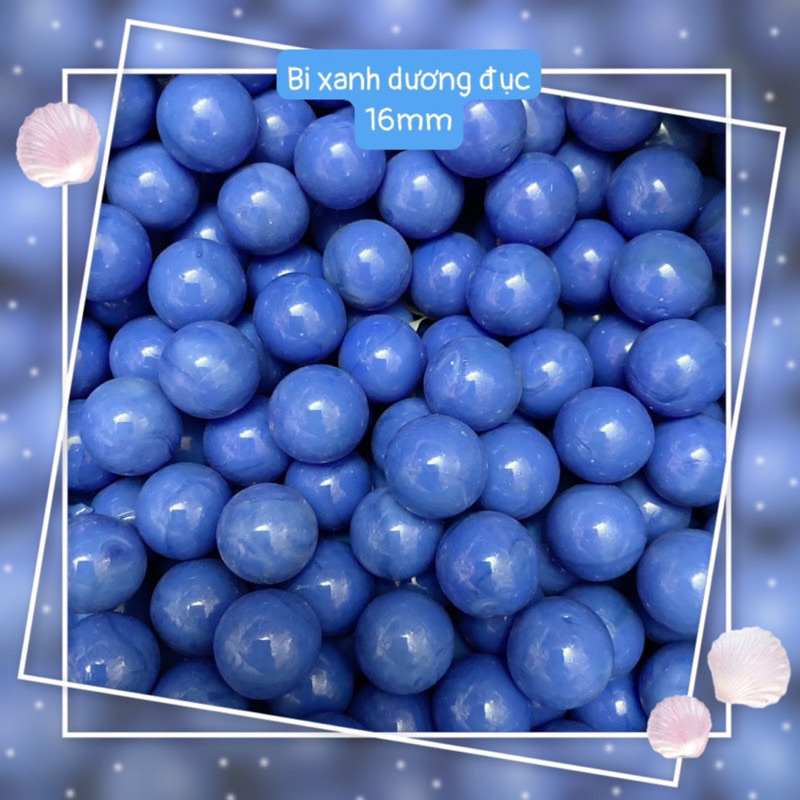 70 viên bi thuỷ tinh nhỏ 16mm các loại - bi trang trí cây cảnh và hòi cá