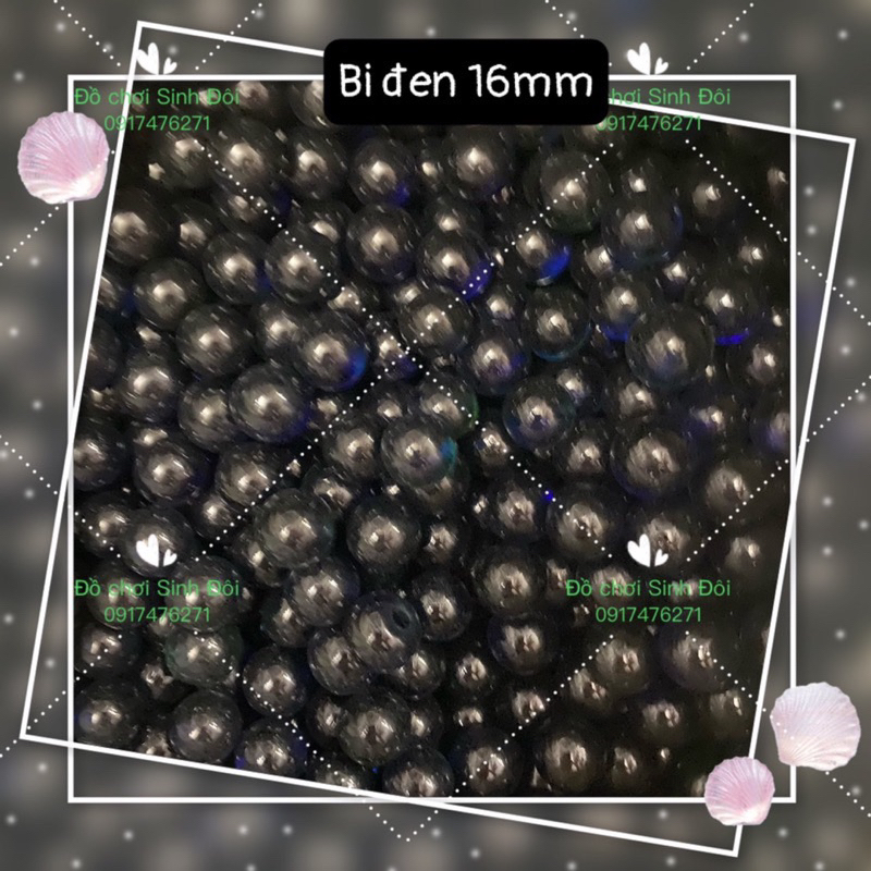 70 viên bi thuỷ tinh nhỏ 16mm các loại - bi trang trí cây cảnh và hòi cá