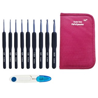 Bộ bóp kim móc xanh đen + kéo bấm chỉ