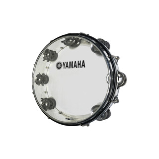 Trống lắc tay, Lục lạc gõ bo, Tunable Tambourine - Yamaha MT6 - Size 10 inch , khung inox, màu trong suốt
