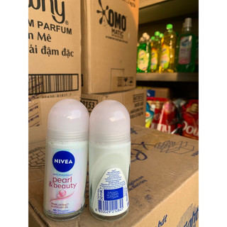 Combo 2 lăn khử mùi Nivea Ngọc trai chai 50ml