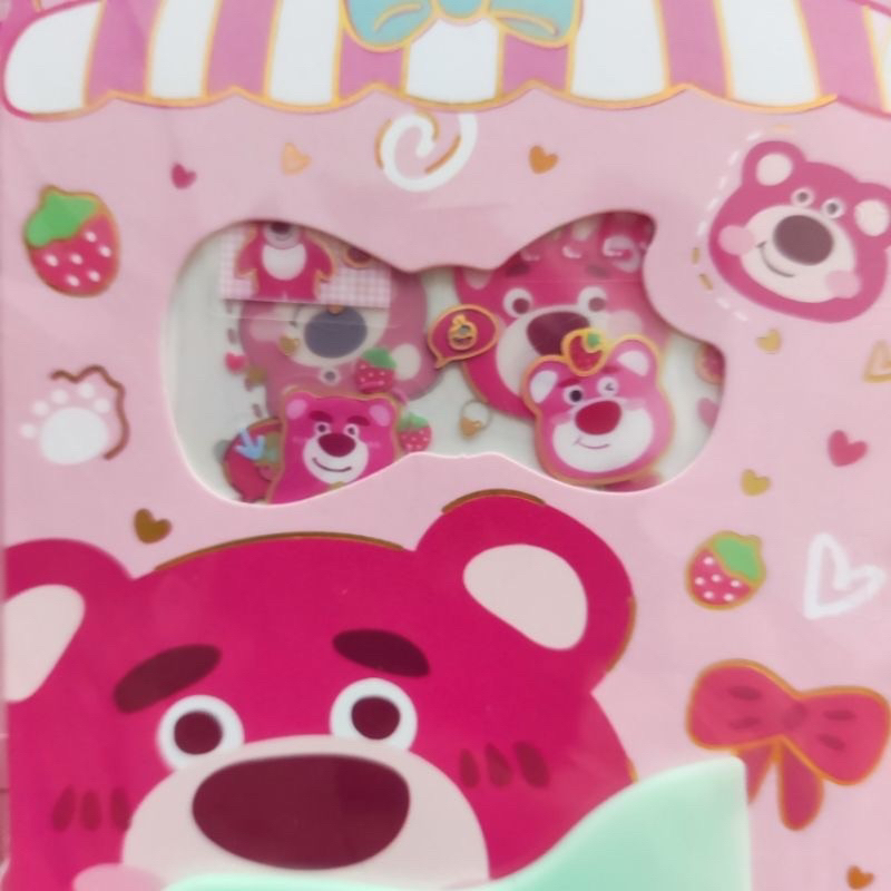 Nhãn dán sticker Gấu Dâu đáng yêu cho bé