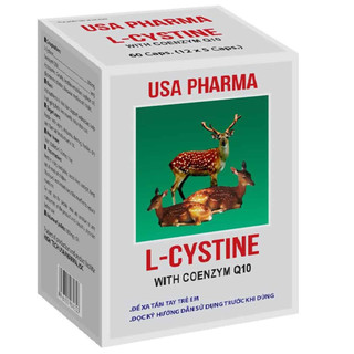 Lcystine hộp 60 viên hỗ trợ đẹp da Viên uống L cytstine chống rụng tóc mờ nám chống lão hóa