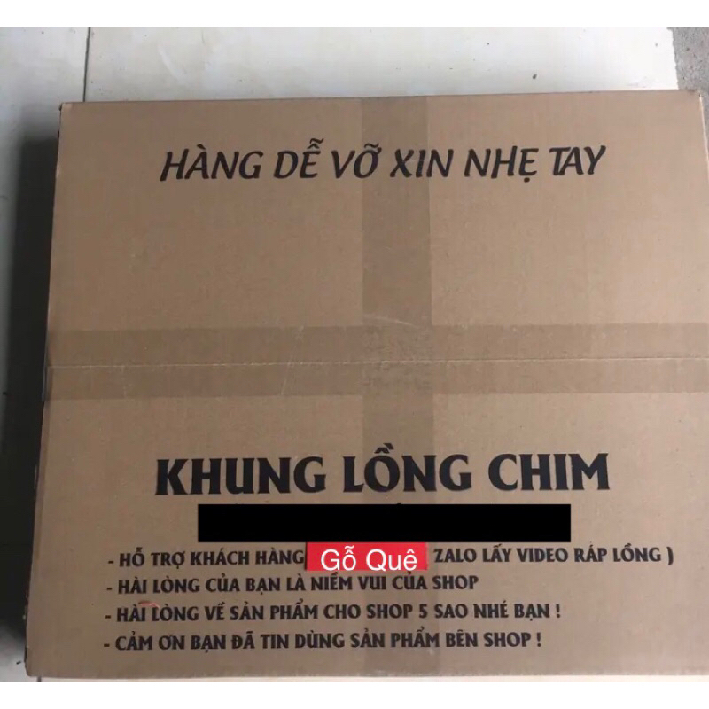 Khung lồng chim chào mào, khung lồng tự ráp, gỗ Quê thái đấu, thái cao, vuông đấu, vuông cao tự táp rễ dàng