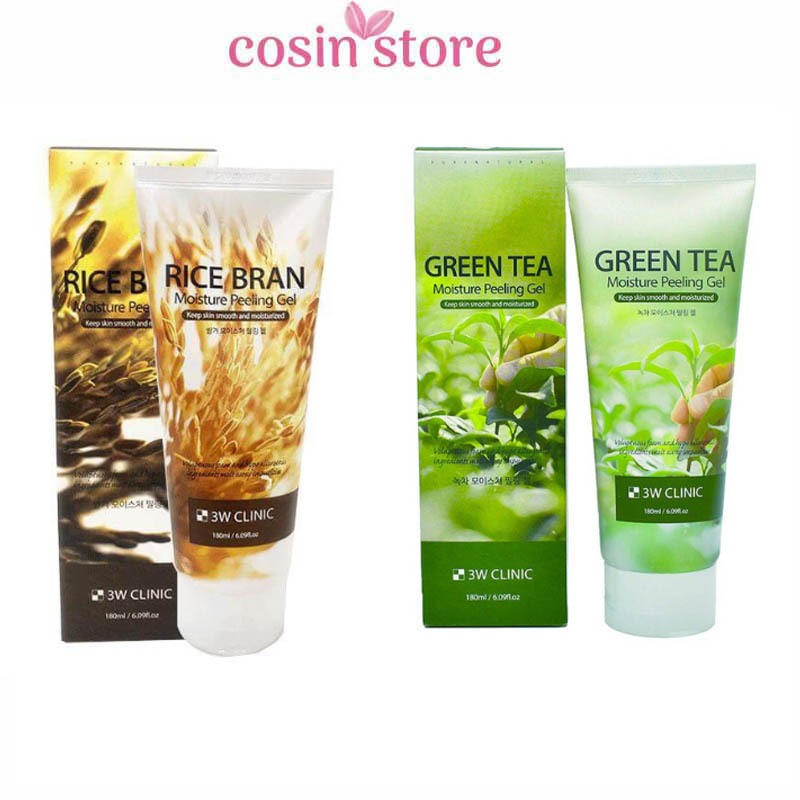Gel Tẩy Tế Bào Chết 3W Clinic Moisture Peeling Gel 180ml shop Cosin Store có nhiều mùi của Hàn Quốc