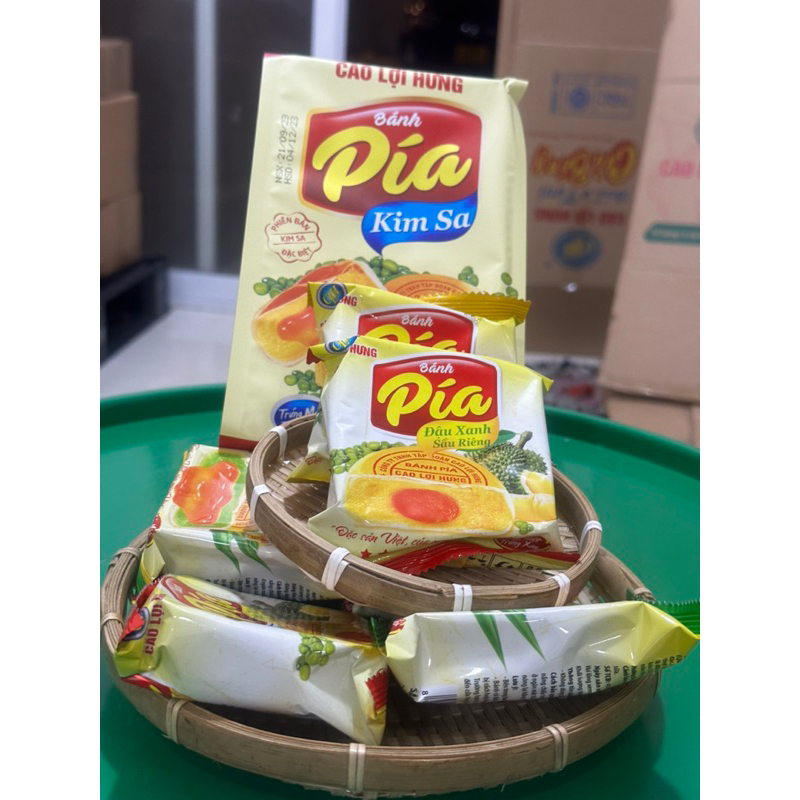 Combo12 cai bánh pía kim sa trứng và kim sa dứa mini_1 cái 40gram