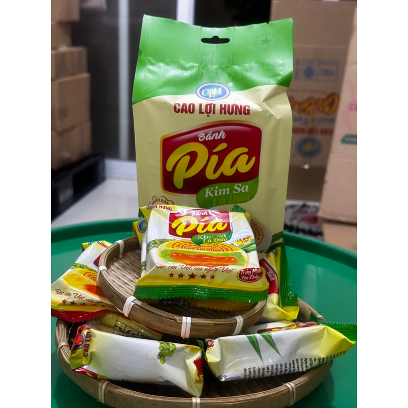 Combo12 cai bánh pía kim sa trứng và kim sa dứa mini_1 cái 40gram