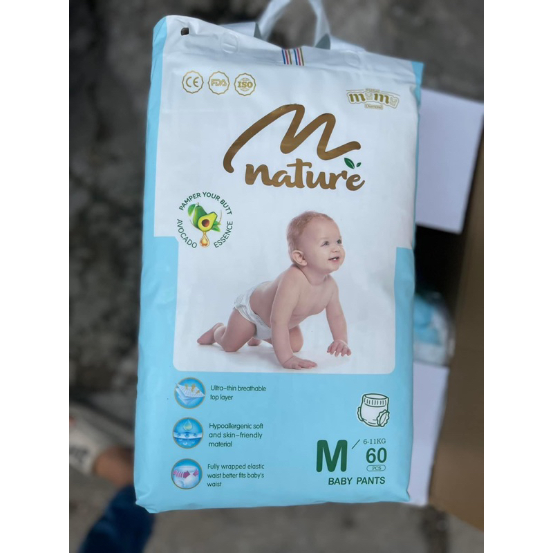 Tã/Bỉm MOMO NATURE/ MOMO DIAMOND dán/quần NB66/S64/M62/M60/L54/XL50/XXL48/XXXL46