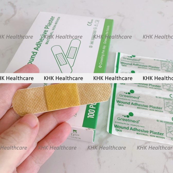 Băng gâu băng keo cá nhân sơ cứu vết thương Greetmed 72x19mm