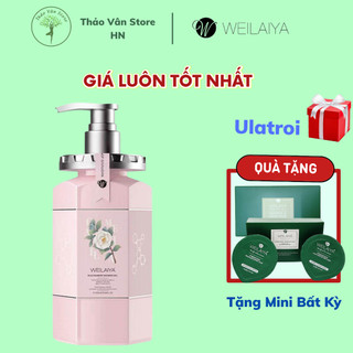 Sữa tắm Weilaiya hoa trà hương ngọt ngào 450ml Mit Beauty dưỡng trắng da căng bóng mềm mướt chống lão hóa