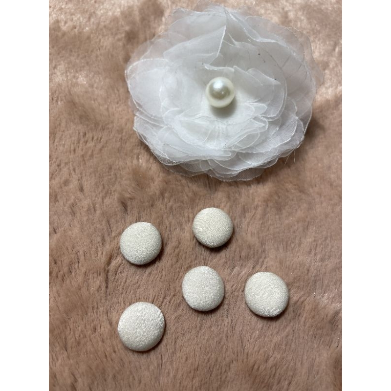 Combo 10 cúc bọc vải 16mm nhiều màu đính nút cài, trang trí, làm handmade