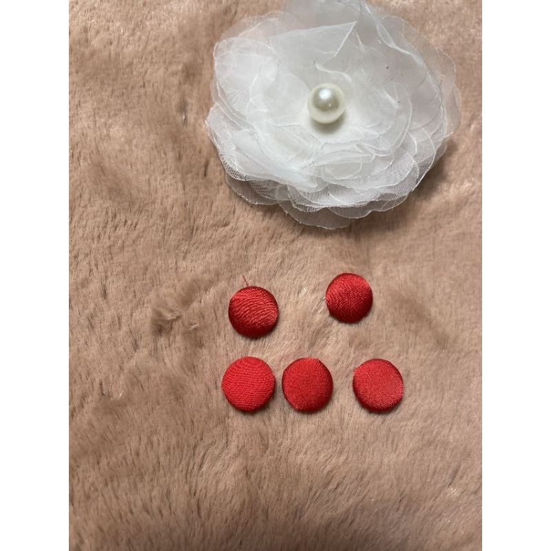 Combo 10 cúc bọc vải 16mm nhiều màu đính nút cài, trang trí, làm handmade