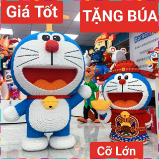 Lắp Ghép Doreamon lớn 65cm, Mô hình lắp ráp doraemon 68-65-38cm hoạt hình dễ thương Tặng Búa - Sẵn Hàng