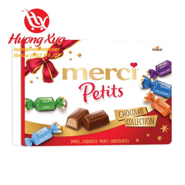 Hộp quà sô-cô-la hỗn hợp Merci Petits Chocolate Collection 375g
