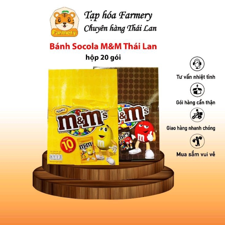 Hộp 20 gói Socola M&M Thái Lan