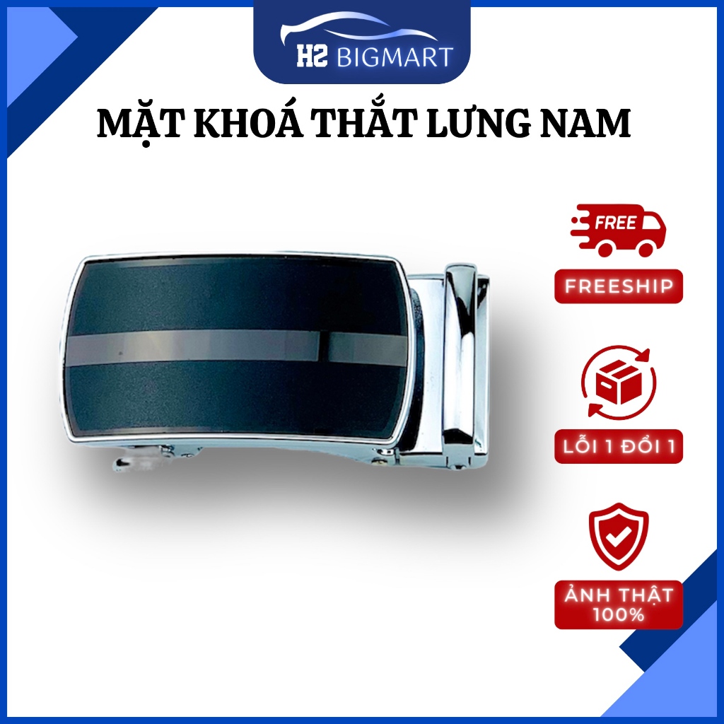 Viền Bạc Sang Trọng, Mặt Khoá Chất Liệu Hợp Kim Không Gỉ Cao Cấp H2 Bigmart BM21