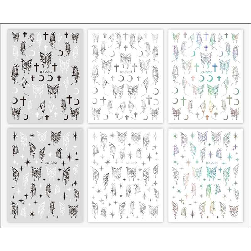 Sticker dán móng, sticker nail, miếng dán móng tay 3D nail sticker