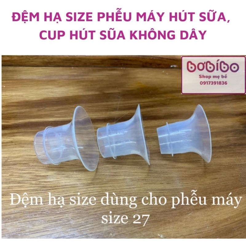Đệm Hạ Size Phễu Size 21mm dùng máy hút sữa, cúp hút sữa không dây chất liệu Silicon an toàn cho bé