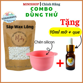 Combo sáp wax lông nách MinHy dùng thử, tặng 10ml mỡ trăn triệt lông nách tay chân, wax râu ria mép #