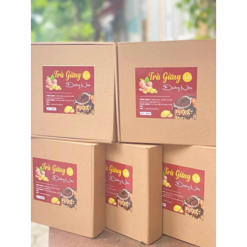 Trà gừng đường nâu