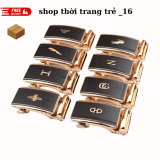 Mặt thắt lưng nam khóa gạt tự động cao cấp đầu khoá tăng dây nịt nam