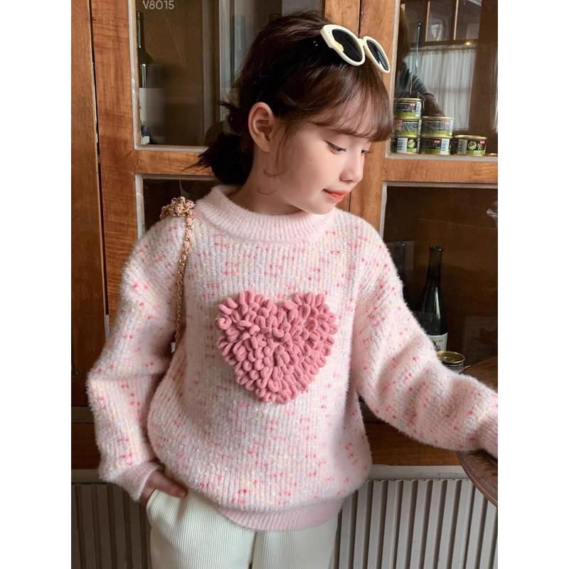 Áo len lông sắc màu size đại cồ cho bé gái