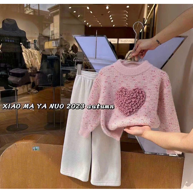 Áo len lông sắc màu size đại cồ cho bé gái