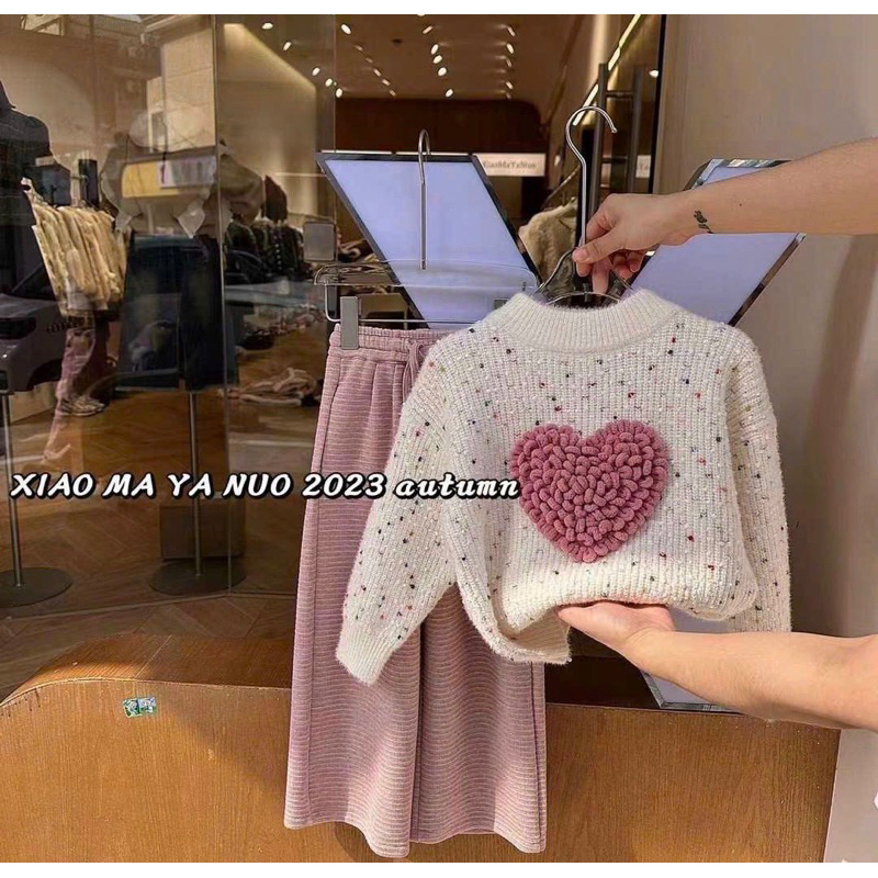 Áo len lông sắc màu size đại cồ cho bé gái