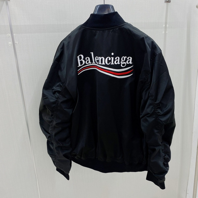 Áo bomber - Balenciaga - BLCG màu black Basic logo Jackets