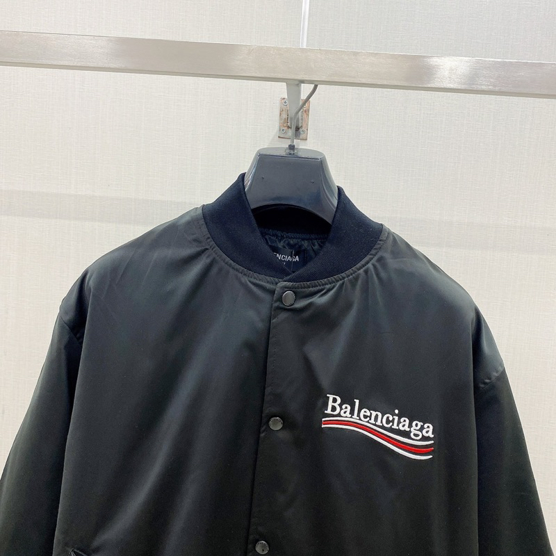Áo bomber - Balenciaga - BLCG màu black Basic logo Jackets
