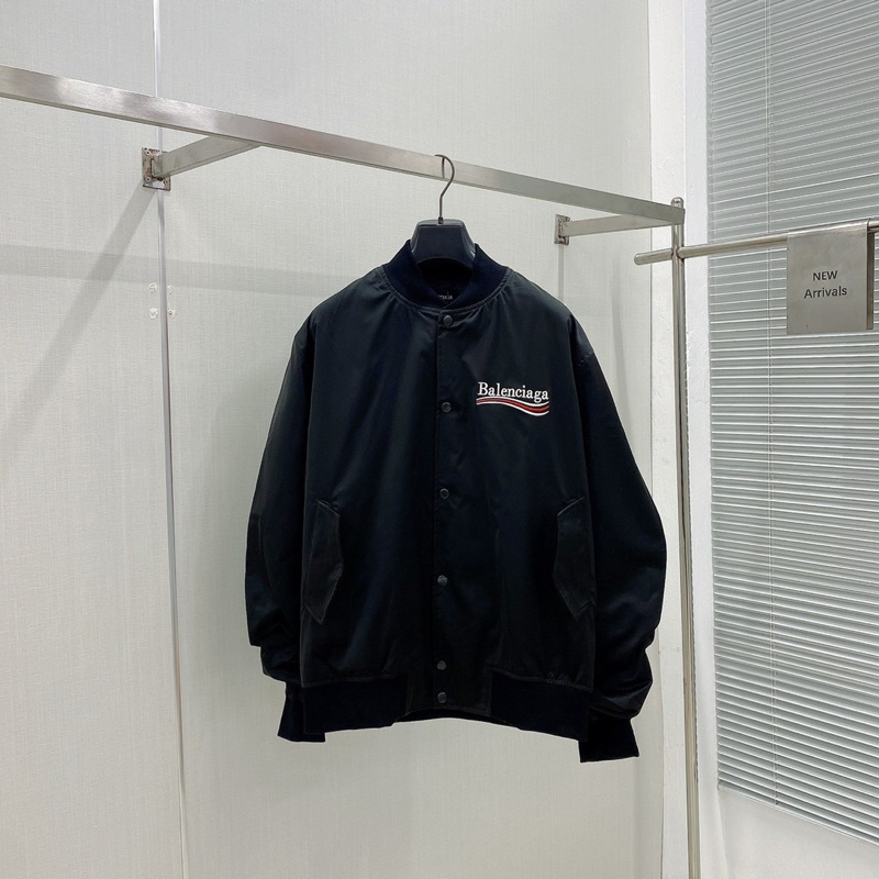 Áo bomber - Balenciaga - BLCG màu black Basic logo Jackets