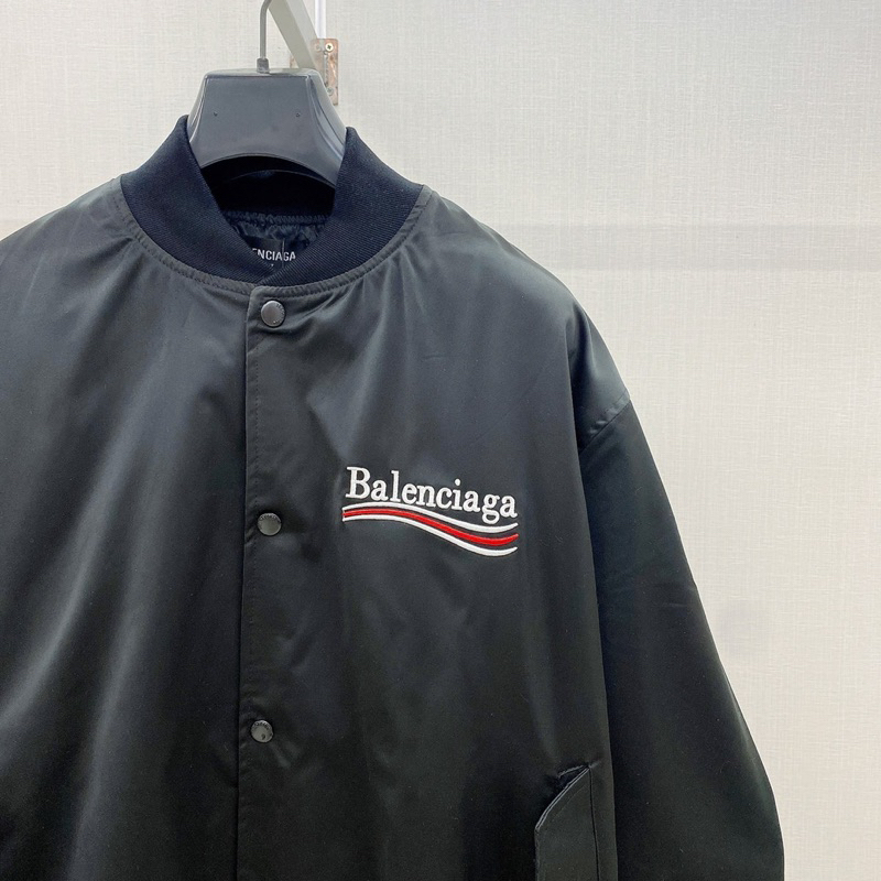 Áo bomber - Balenciaga - BLCG màu black Basic logo Jackets