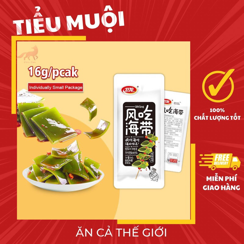 Rong Biển Tươi Chua Cay 50g Ăn Vặt Tiểu Muội