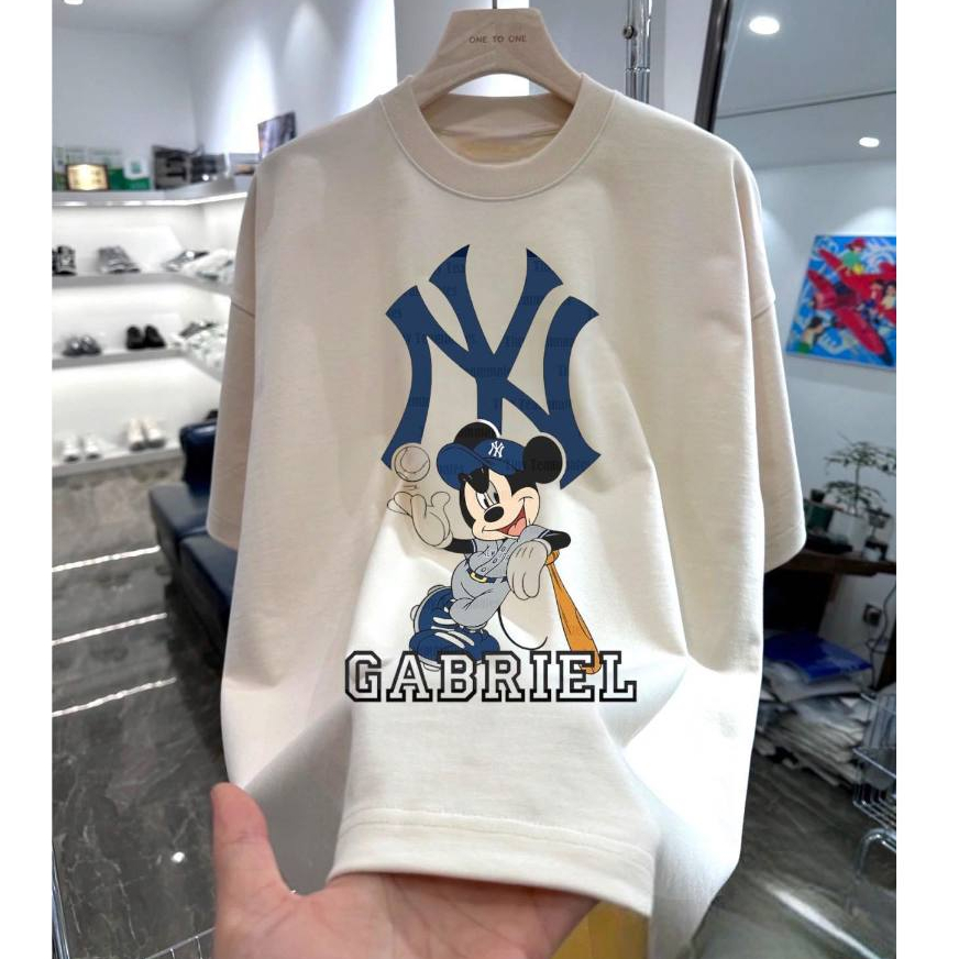 Áo phông unisex nam nữ . vải cotton cao cấp ,co dãn hai chiều.MLB Hình NY